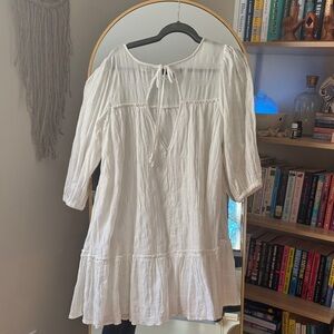American Eagle Outfitters White Midi Dress